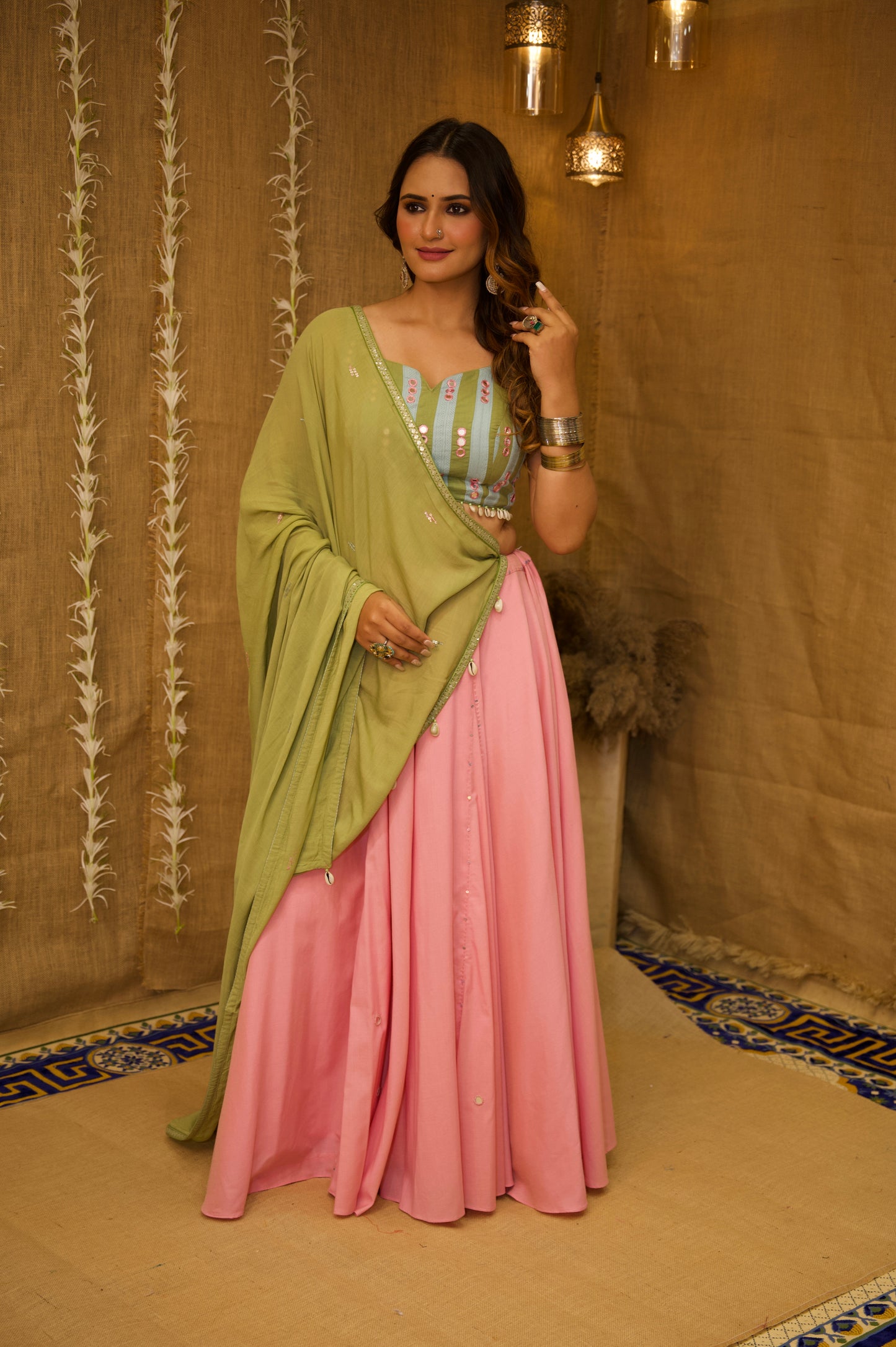 Sunehra pink set