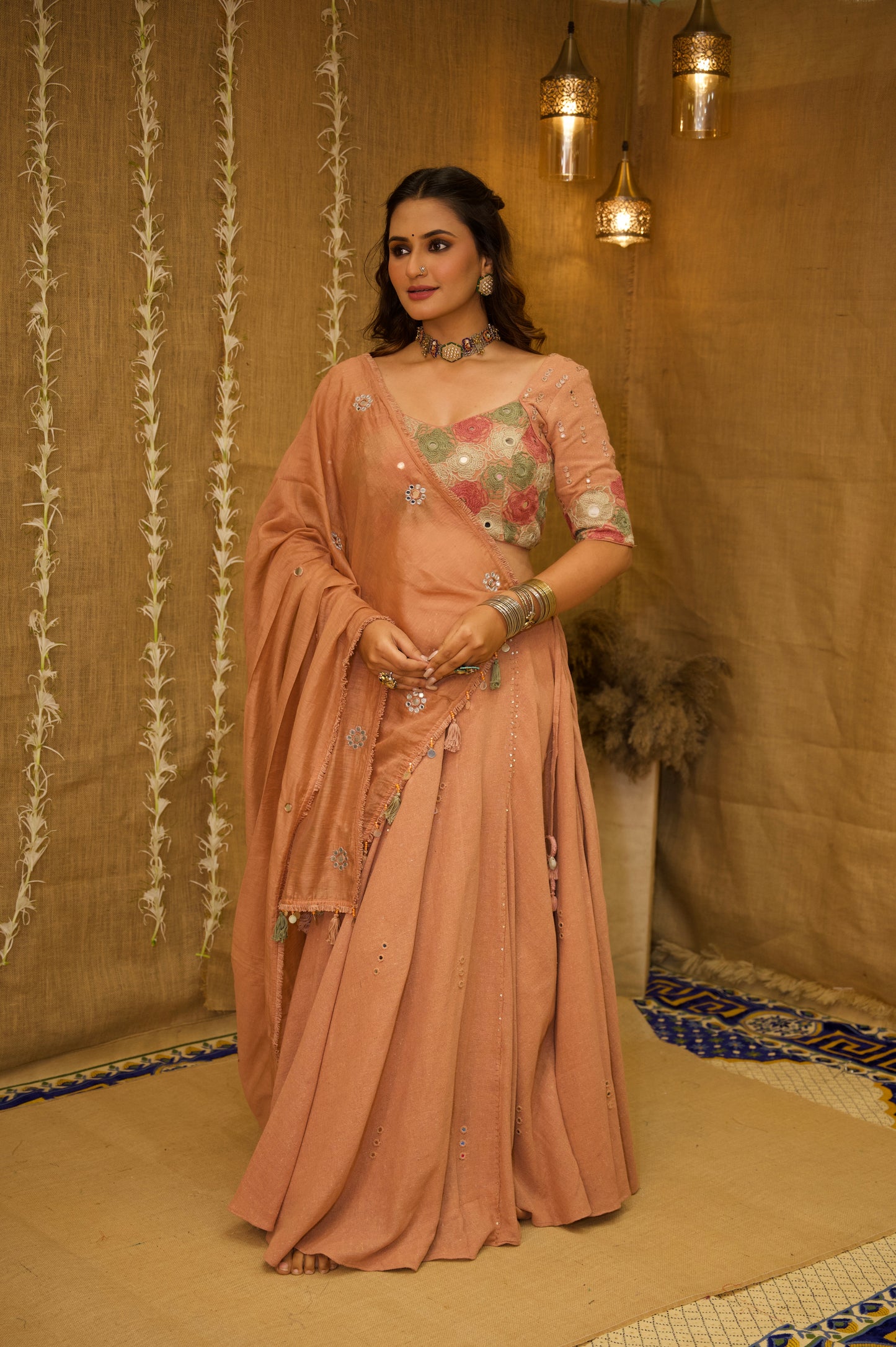 Sweet Pink Jute Set