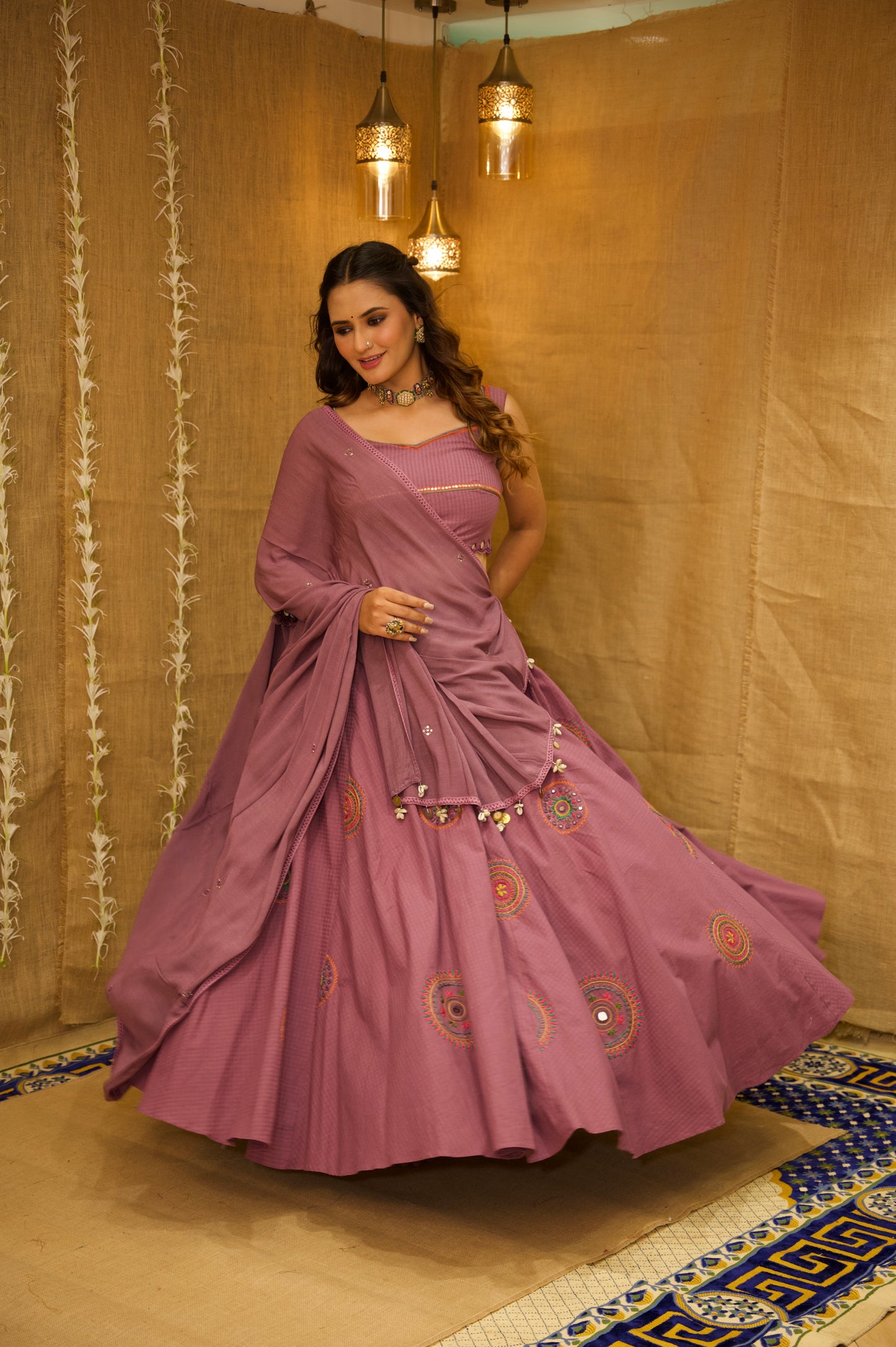 Lilac Leher Set