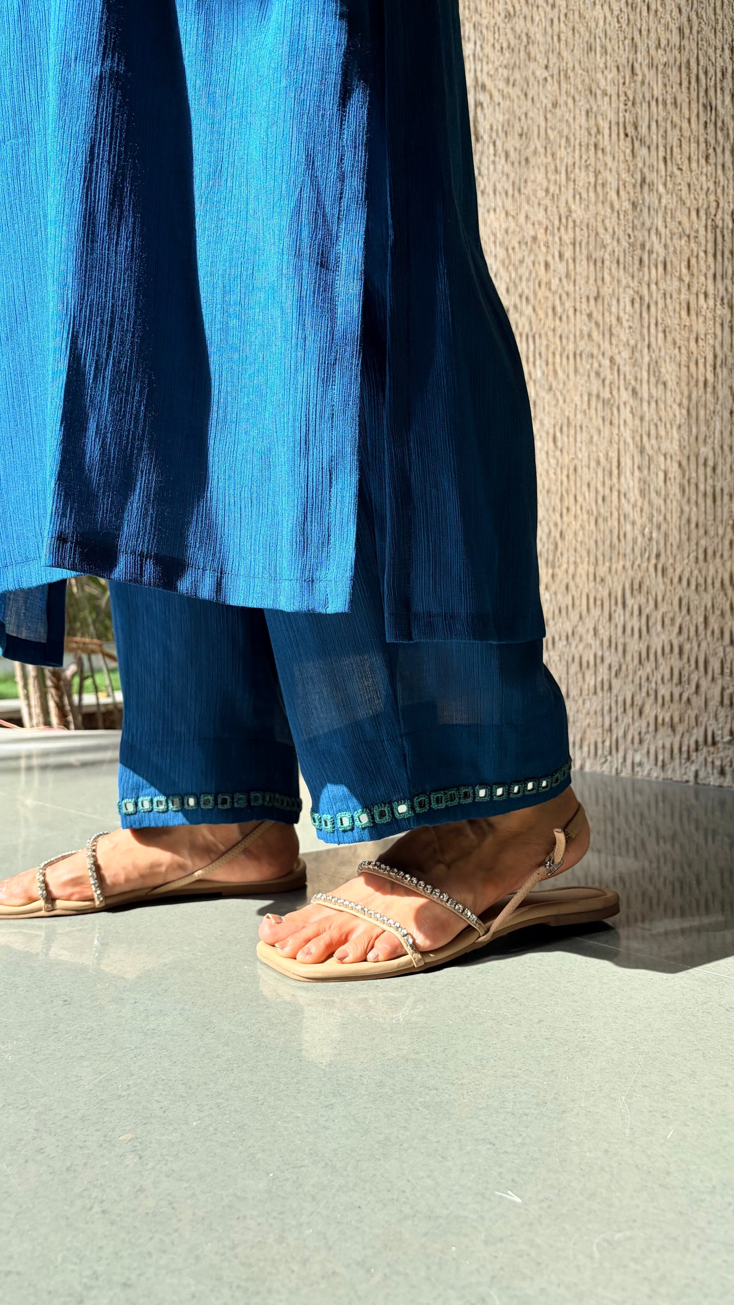 Prussian Blue Kurta Set