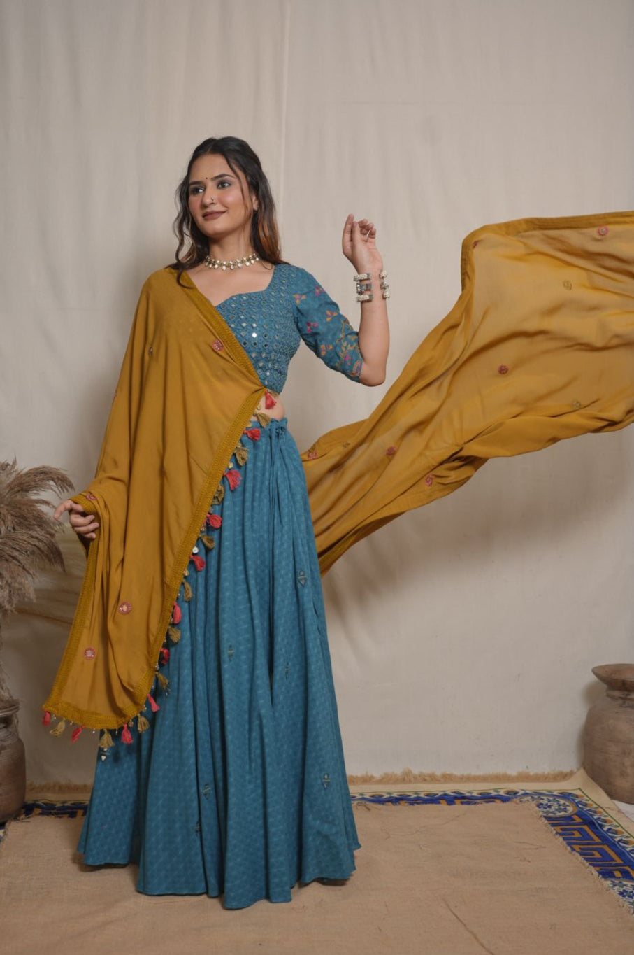 Chhavi Blue Lehenga