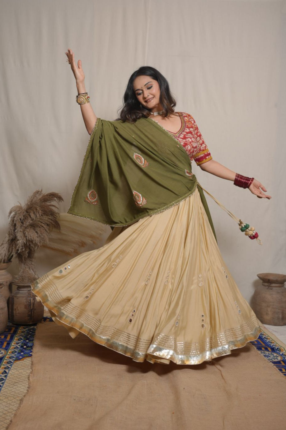 Amaya Golden Lehenga