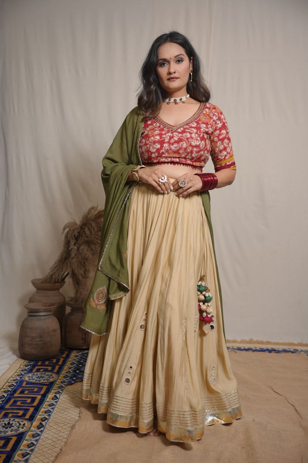 Amaya Golden Lehenga