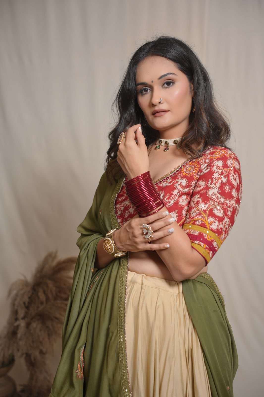 Amaya Golden Lehenga