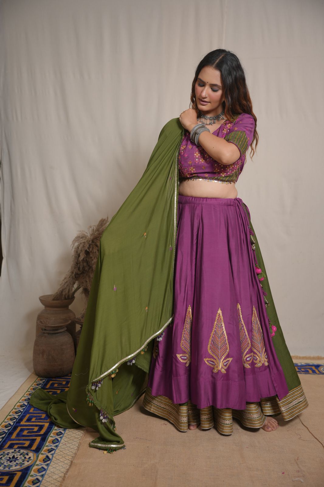 Rivaaz Double Layered Lehenga