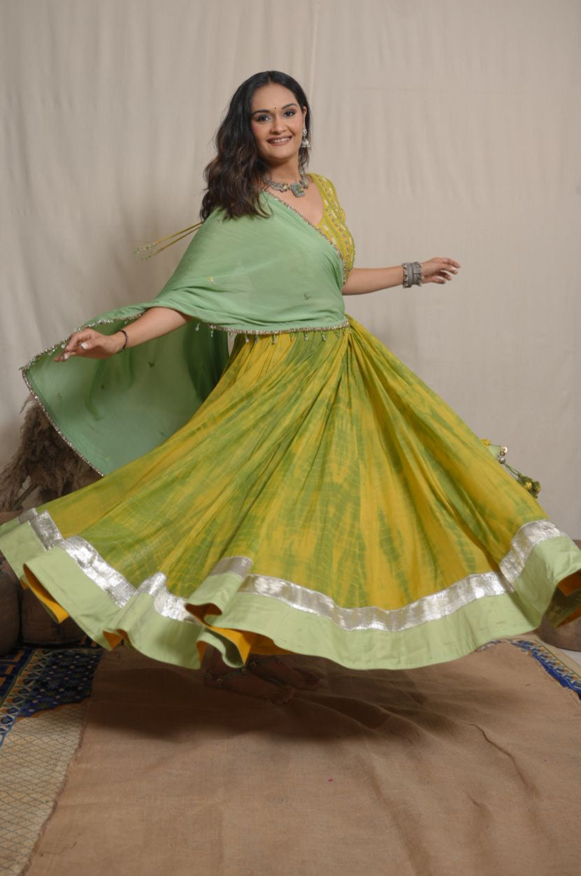 Vanya Shibori Lehenga