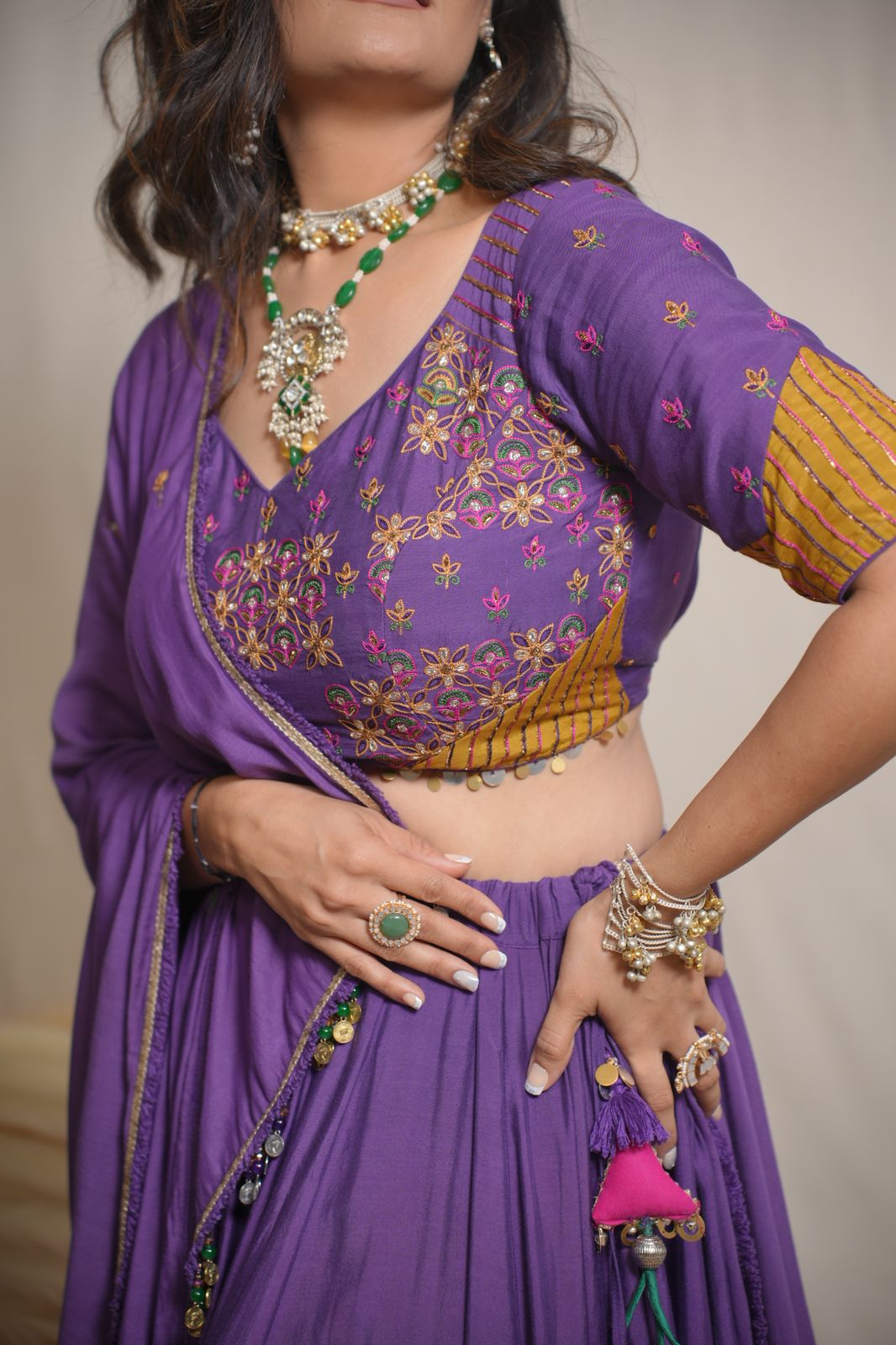 Rivaaz Double Layered Lehenga