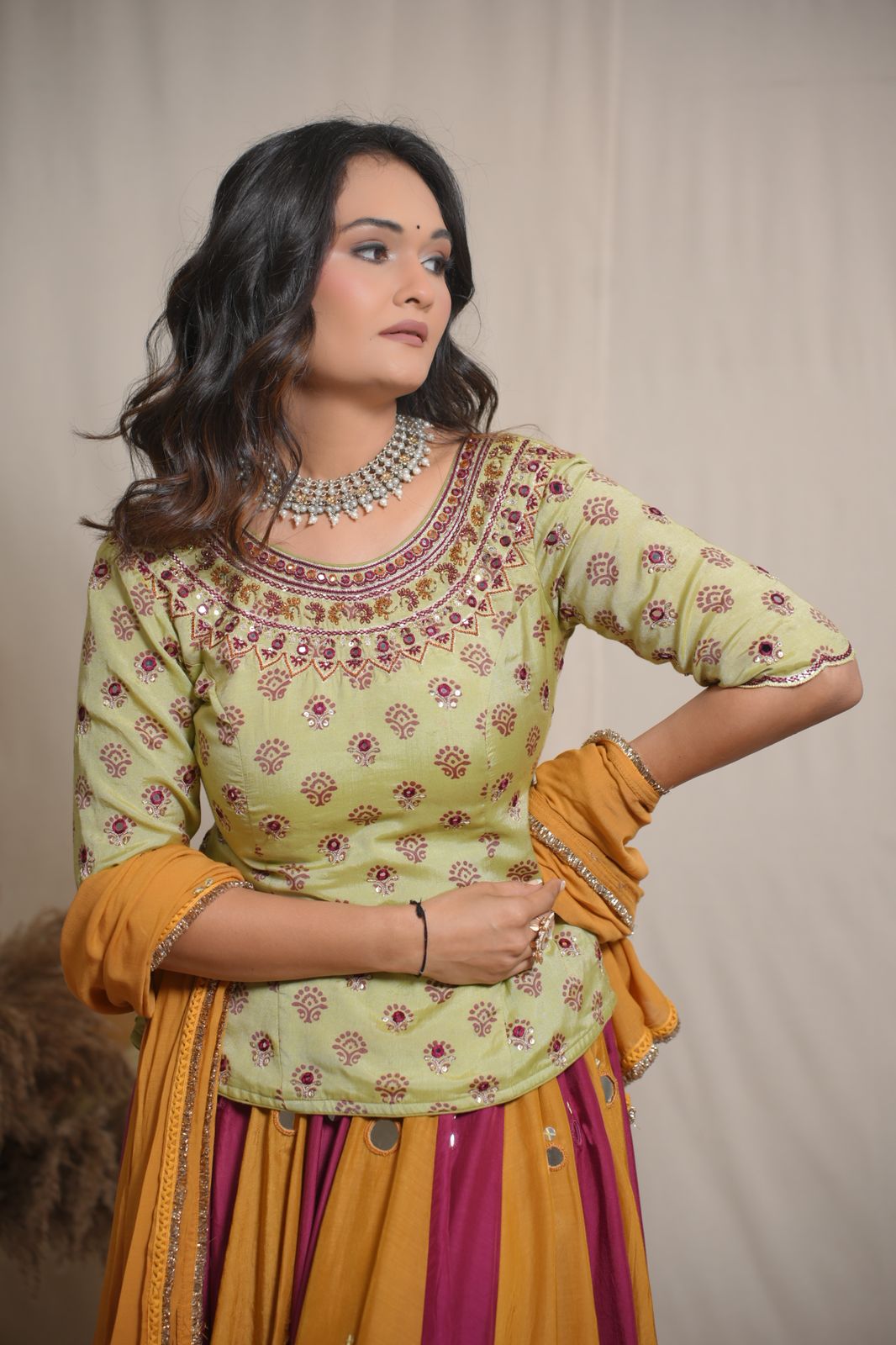 Prakriti Silk Block Lehenga