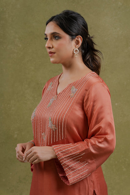 Peach Drape Set