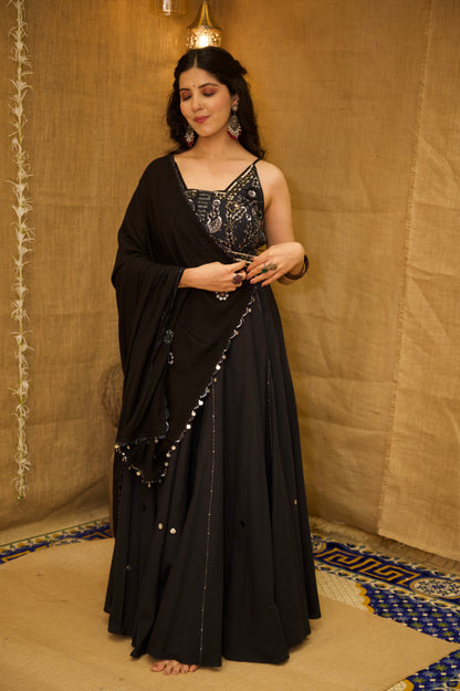 Black Chandni Set