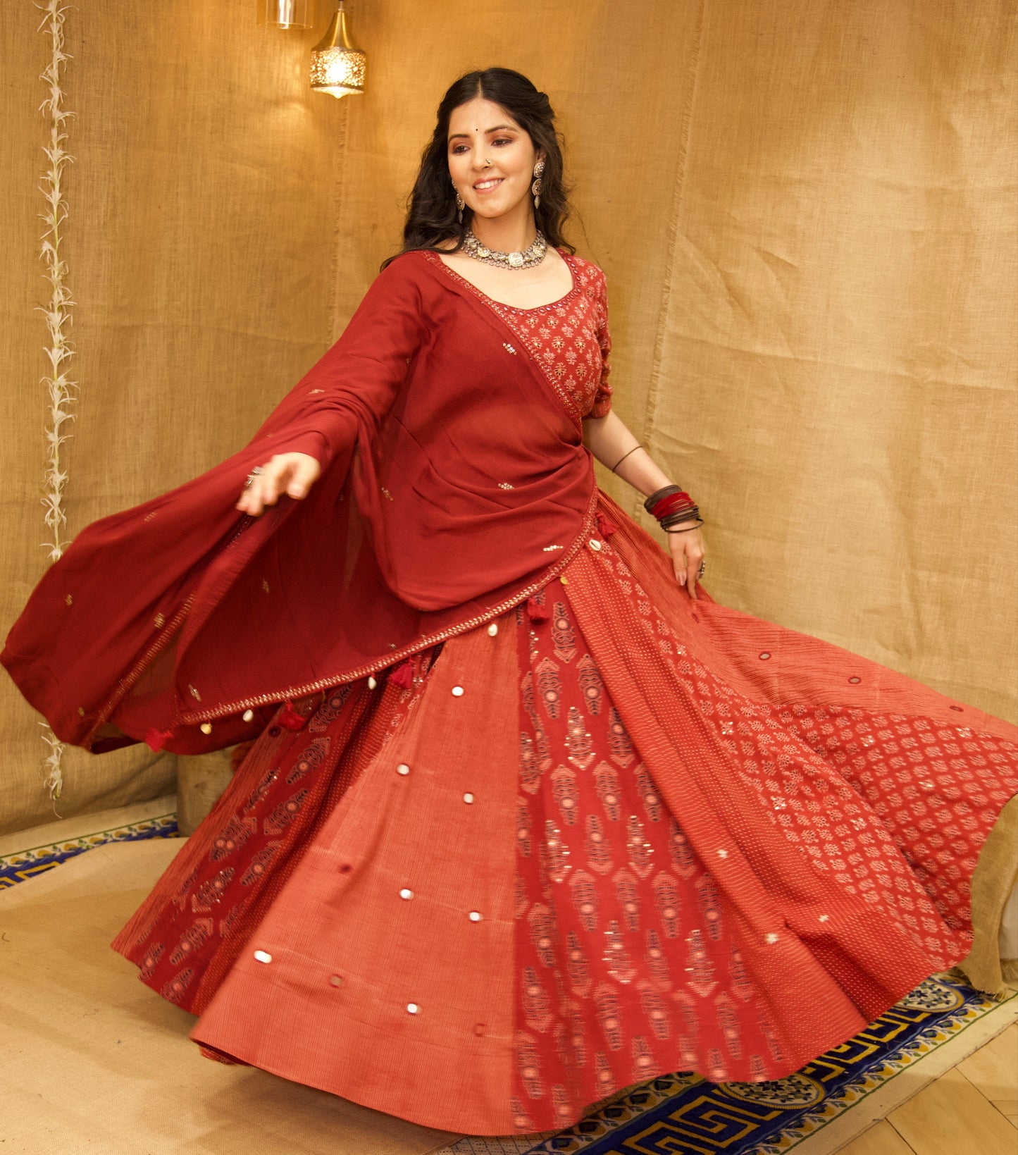 Maroon Meher Rang Set