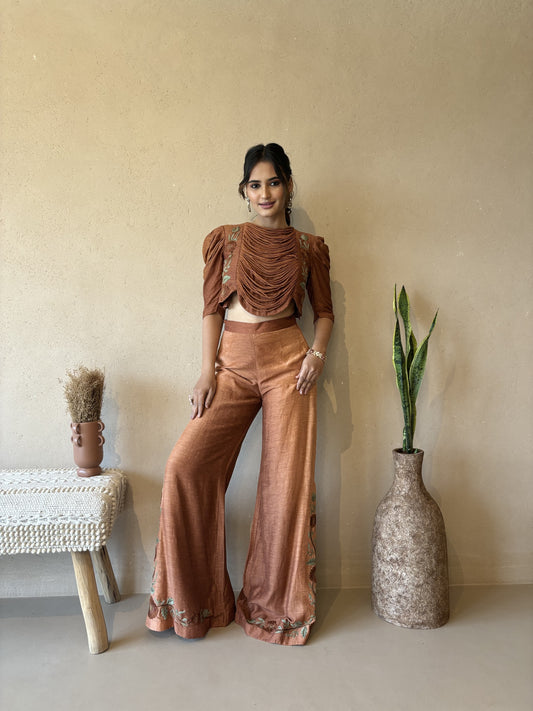 BROWN OMBRE COORD SET