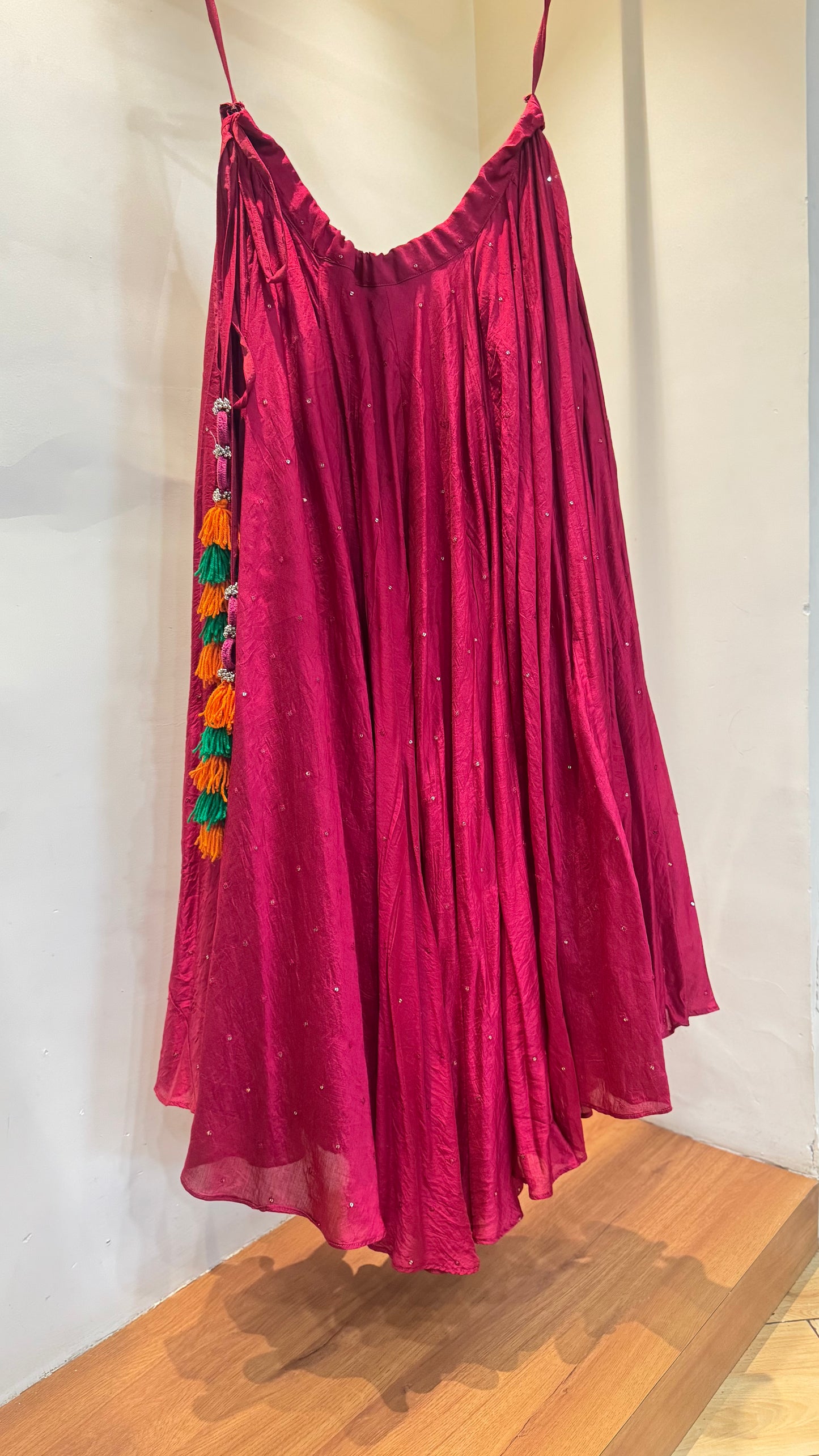 Pink Silk Lehenga