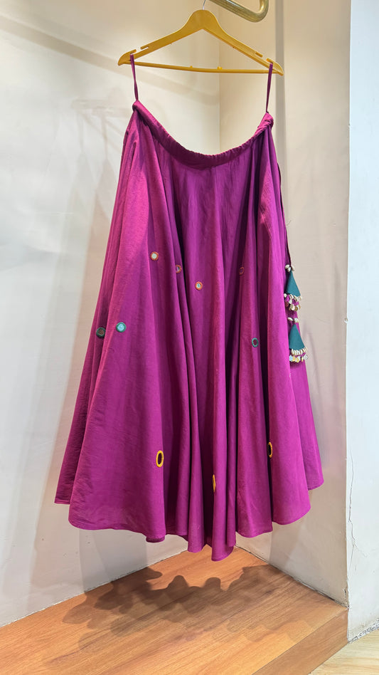 Purple Mirror Lehenga