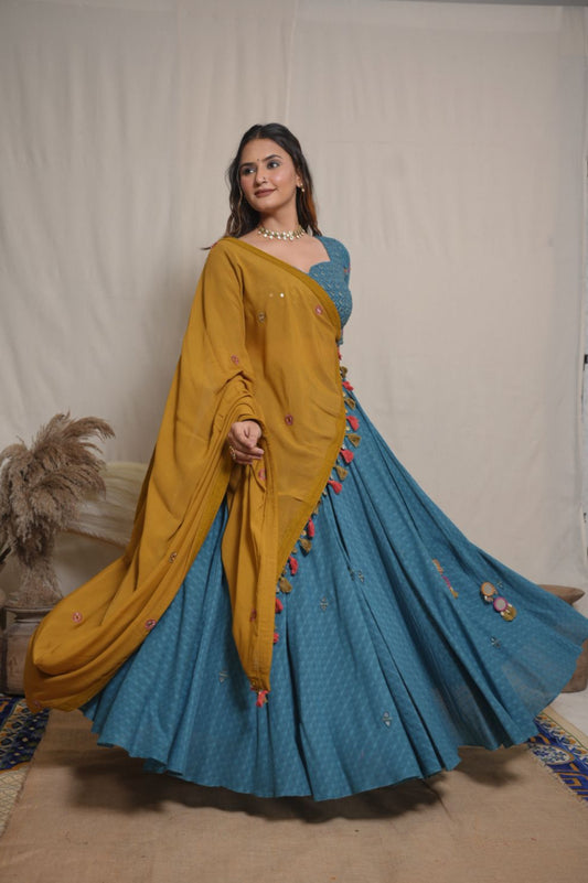 Chhavi Blue Lehenga