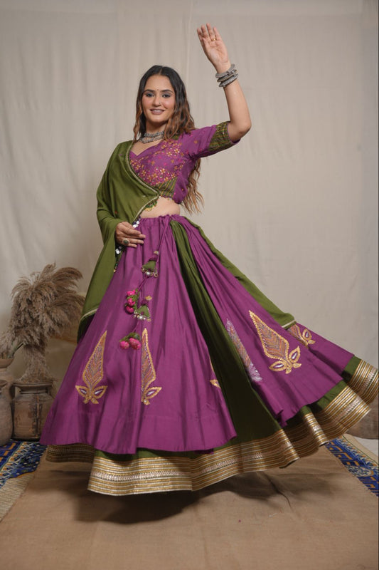 Rivaaz Double Layered Lehenga