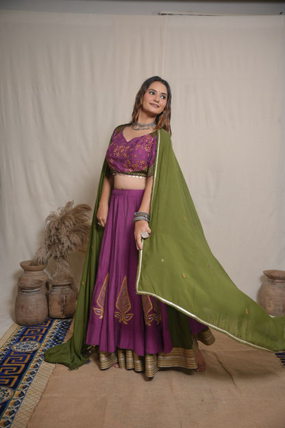 Rivaaz Double Layered Lehenga