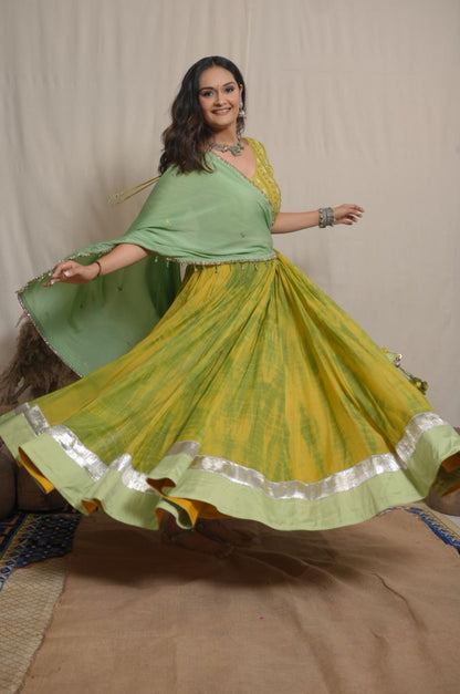 Vanya Shibori Lehenga