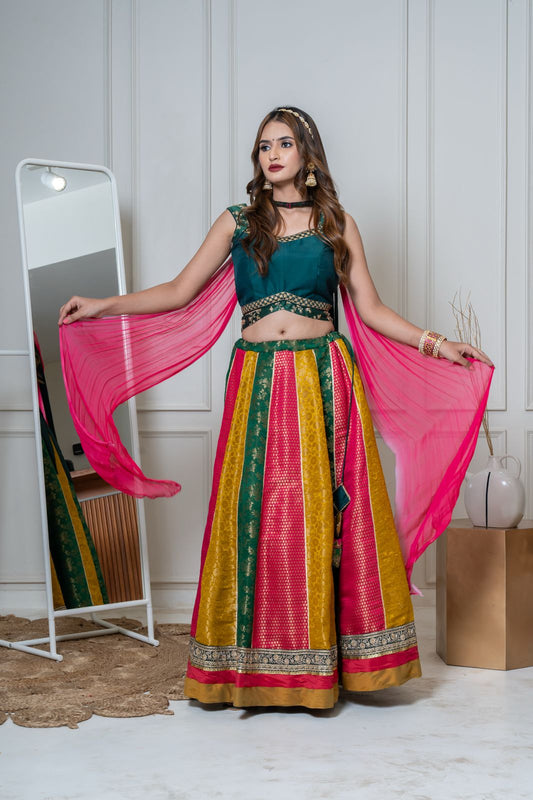 KGO Multicolour Lehenga